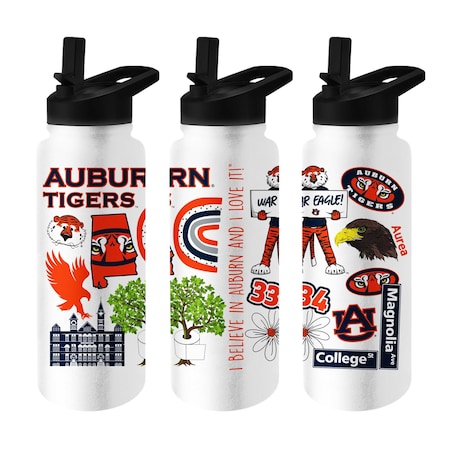 Logo Brands Auburn 34oz Native Quencher Bottle 110-S34QB-63